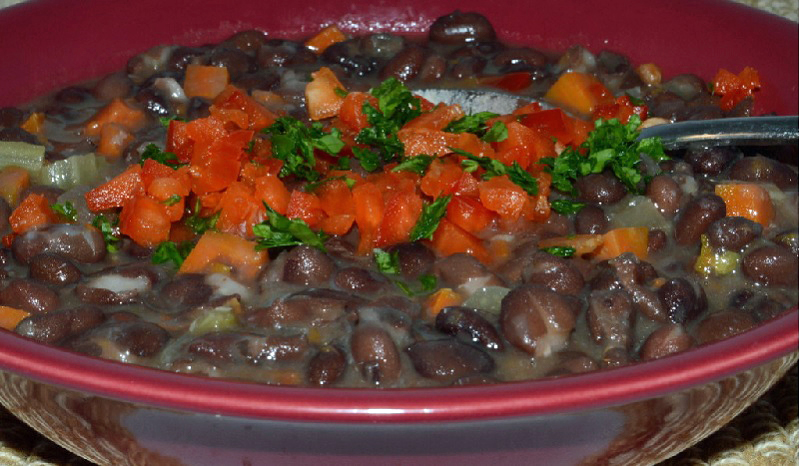 Black Bean Soup - great in winter when you want something warm and substantial when you come in from the cold ... or before you go out into it!